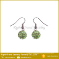 AAA CZ Stone Crystal Paved Hook Shamballa Earring Studs